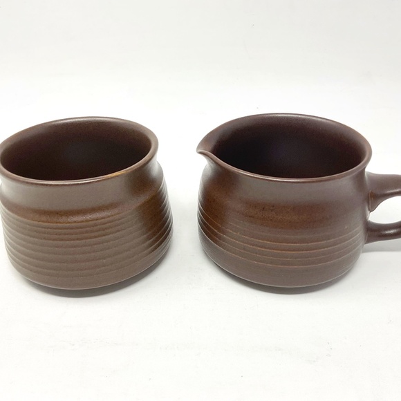 Denby Mayflower (retired) Stoneware Cream & Sugar Set - Picture 1 of 7